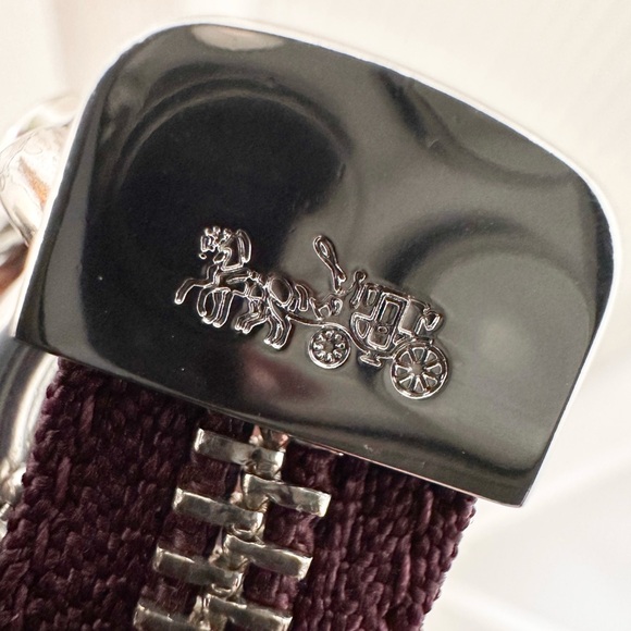 Coach Charlotte Refined Pebbled Leather Baguette Shoulder Bag - Picture 10 of 16